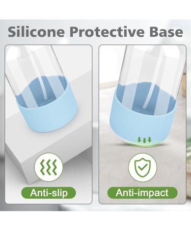 Rionisor Glass Spray Bottles with Silicone Sleeve Protection Empty 16 oz Refiilable Containers Reusable Spray Bottles with Adjustable Nozzle for Hair Cleaning Solutions 3 Pack Grey&Blue&Purple Pack Of 3 Grey&blue&purple - Buy Online on GoSupps.com