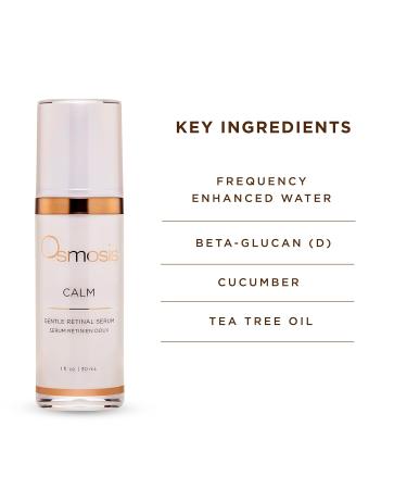 Osmosis CALM Gentle Retinal Facial Serum with Soothing Vitamin A for Aging Sensitive Dry Irritated and Sensitive Skin 1 Oz - Buy Online on GoSupps.com