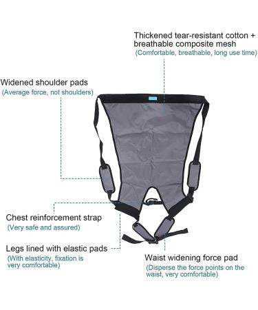 Transfer Nursing Sling Lift Sling Elderly Strap Up Down Stairs Moving Transfer Belt Full Body Lift Sling Transferring Bedridden to Car Wheelchair Large - Buy Online on GoSupps.com
