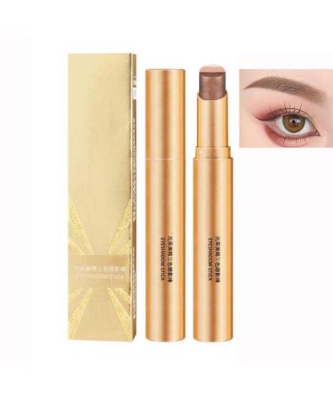 3-in-1 Eyeshadow Pencil, Waterproof Long-lasting Eyeshadow Pencil, Matte and Shimmer Eyeshadow, Creamy Eyeshadow Pencil with Long-lasting Color (2#)