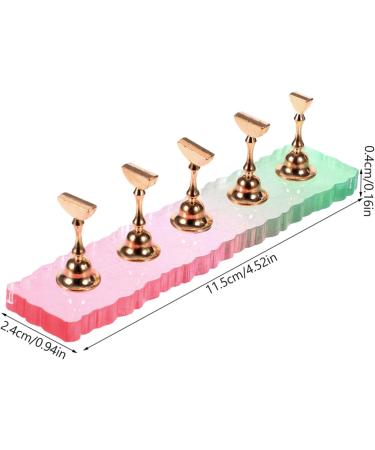 minkissy 3 Sets Artificial Nails Display Holder Fake Nails Display Holder Fake Nail Tips Training Nail Stands Nail Holder for Painting Nails Crystal Stand Acrylic With Base - Buy Online on GoSupps.com