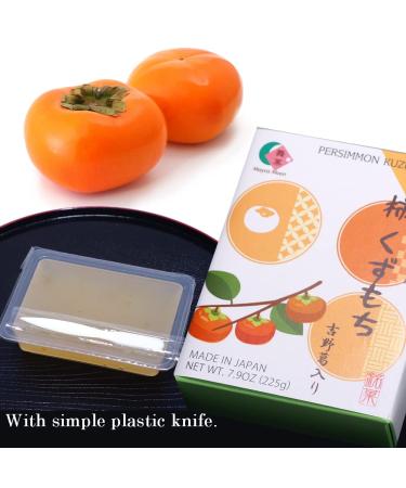 Buy Mayca Moon Persimmon Kuzumochi - Authentic Japanese Fuyu Persimmon Wagashi | Traditional Kuzu Mochi Sweets for International Shipping - Buy Online on GoSupps.com