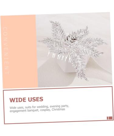 Angoily Bridal Comb Women Hair Wedding Bride Hair Comb Rhinestone Bridal Headpieces for Wedding Bridal Hair Floral Hair Comb Wedding Party Headpiece Girl Alloy Bridesmaid Hair Accessories - Buy Online on GoSupps.com