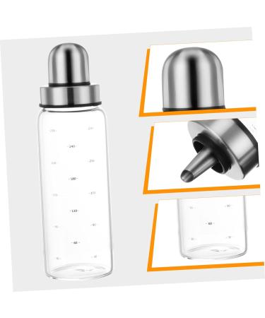 OUNONA 3 Pcs Lecythus Dispenser Cooking Oil Syrup Bottles Olive Oil Cruet Olive Oil Pour Bottle Glass Oil Eggs Baskets Ceramic Ketchup Bottle Sauce Jar Household Stainless Steel Honey 6X20CMx3pcs As Shownx3pcs - Buy Online on GoSupps.com