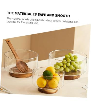Alipis 1 Set Tableware Snack Clear Dessert Fruit Mixing Salad Fork Large Serving Spoon Storage Kitchen - Buy Online on GoSupps.com