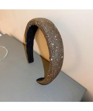 Wiwpar Rhinestone Headbands | Baroque Crystal Non-Slip Jeweled Fashion Hair Accessories for Women & Girls - Black Bling Headpieces for Christmas & Halloween - Buy Online on GoSupps.com