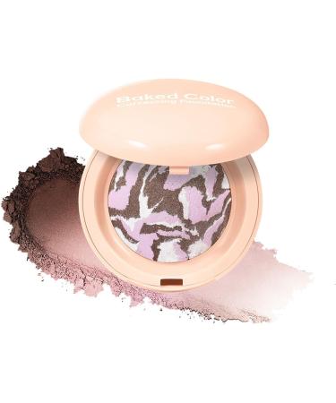 Baked Powder Foundation | Blushes Concealer Anti-Shine Natural Radiance Nose Integrated Mirror - Buy Online on GoSupps.com