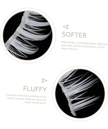 FRCOLOR False Eyelashes 15 Pairs Makeup False Eyelashes Makeup Eyelashes Cosmetic Eyelashes Japanese Eyelashes Cosplay Eyelashes Masquerade Makeup Anime Eyelashes Fiber White 3d Natural Cosmetics - Buy Online on GoSupps.com