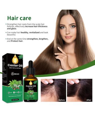 100% Pure Organic Cold Pressed Castor Oil for Hair Growth Eyelashes & Eyebrows - Nourishing Moisturizer 2.02 Fl Oz - Buy Online on GoSupps.com