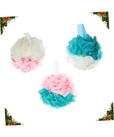 MERRYHAPY Bath Sponges - 3pcs Exfoliating Loofah Balls & Body Scrubbers for a Refreshing Shower Experience - Buy Online on GoSupps.com