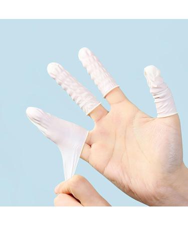 100 Pcs Disposable Finger Cots - Wear Resistant Rubber Covers for Electronics | Non-Slip & Thickened | Reduce Contamination - Buy Online on GoSupps.com