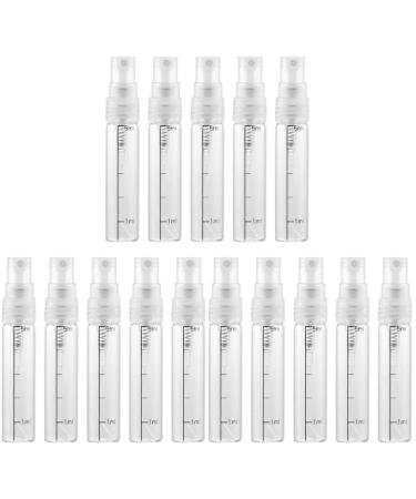 Frcolor 30 pieces container perfume dusty cosmetic fog aromatherapy fine bottles oils care pump at home & vials use skin spray women lotion clear bottle: delivers small whitex3st size 3x3pcs