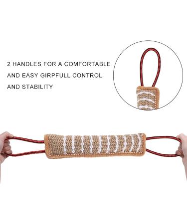 Hyrew Dog Tug Toy Dog Bite Pillow Jute Bite Toy Dog Pull Toy Interactive Toys for Medium to Large Dogs(style 1) - Buy Online on GoSupps.com