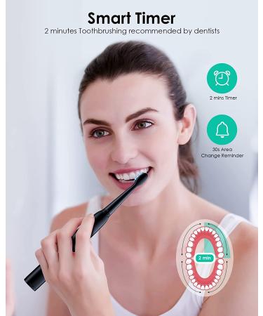 Oraimo Rechargeable Sonic Electric Toothbrush for Adults | 4 Heads & Power Holder | 3 Modes & Smart Timer | Fast Charge for 30 Days | 1 Count - Buy Online on GoSupps.com