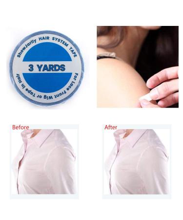 ShowJarlly Double Sided Adhesive Lace Front Support Tape Roll - Blue Tape 2CM x 3 Yards - Buy Online on GoSupps.com