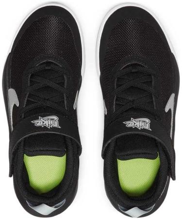 Nike Unisex Kids Team Hustle D 10 Gs Gymnastics Shoes - Black Metallic Silver Volt White | Size 36 EU | International Shipping Available - Buy Online on GoSupps.com