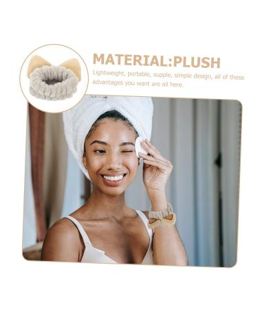 FRCOLOR 4pcs Plush Waterproof Wrist Strap & Headbands for Women - Makeup Washing & Absorbent Use - Buy Online on GoSupps.com