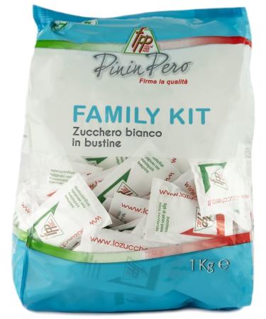 Sugar Sticks (1Kg) - Bag of 150 pieces of 6.6g each | White Sugar - Made in Italy | By Pinin Pero
