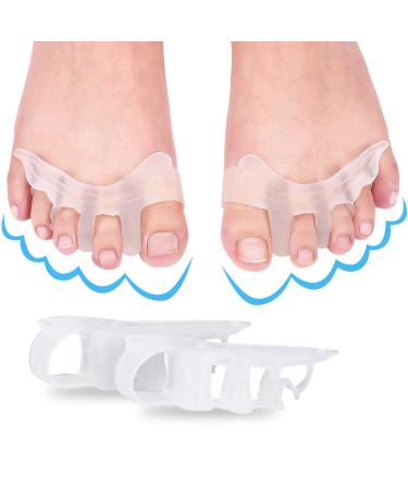 Gel toe separator toe spacer toe Stretchers for hallux valgus men and women wear in shoes bunion relief toe guideline relief from pain after yoga and sport activities (1 pair)