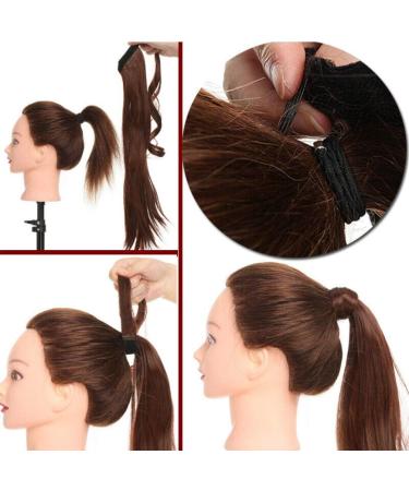 Clip in Ponytail Extension Wrap Around for Women Long Synthetic Natural Wavy Curly Hair Pony Tail Hair Extensions 17 inch Light Auburn - Buy Online on GoSupps.com