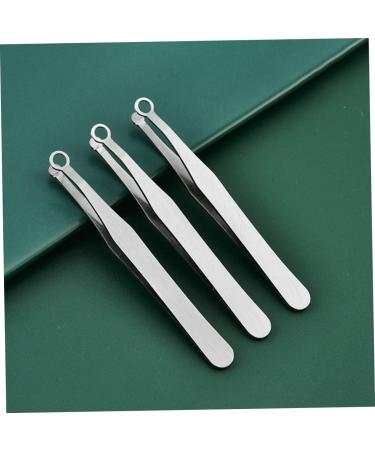 Ipetboom Round Nose Hair Clip Tweezers Set - Facial Hair & Beard Grooming Tools for Men & Women - Stainless Steel Nasal Trimmer & Eyebrow Clipper - Buy Online on GoSupps.com