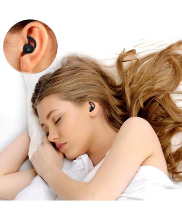 Silicone Quiet Ear Plugs - Reusable Noise Reduction Earplugs for Sleeping | Hearing Protection - Black - Buy Online on GoSupps.com