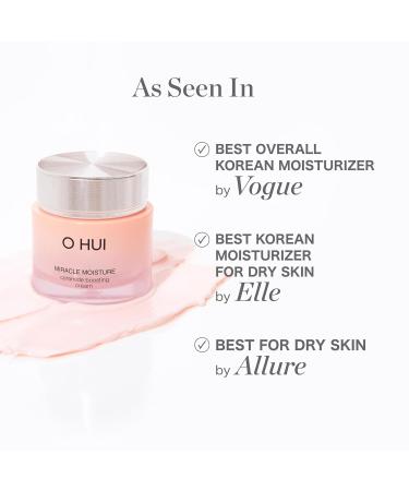 O HUI Miracle Moisture Ceramide Boosting Cream | 24-Hour Hydration | Korean Moisturizer for All Skin Types | Achieve Glass Skin with Ceramides & Shea Butter - Buy Online on GoSupps.com