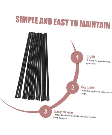 PAMINGONO 12pcs Eyeliner Brush Eye Shadow Brush Beauty Cosmetic Tool Eyeliner Smudge Brush Black 14.5x0.7x0.5cm Black - Buy Online on GoSupps.com