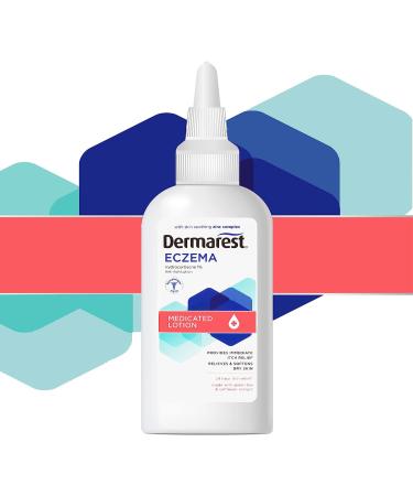 Dermarest Eczema Medicated Lotion 4oz (Pack of 2) - 24-Hour Dry Skin & Itch Relief | Dermatologist Tested - Buy Online on GoSupps.com
