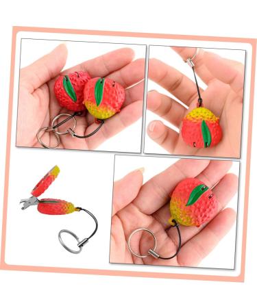 Healeved Strawberry Nail Scissors Manicure Pliers Cuticle Scissors Cuticle Nippers Fingernail Clipper Travel Fingernail Trimmer Pet Fruit Toddler Nail Clippers Stainless Steel Portable - Buy Online on GoSupps.com