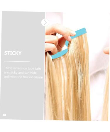 VINTORKY 8 Sheets Seamless Hair Extensions Hair Ties for Women Double Sided Extension Tape Hair Extension Holder Two Sided Tape Lace Wig Tape Double Sided Film Women's Pu No Trace - Buy Online on GoSupps.com