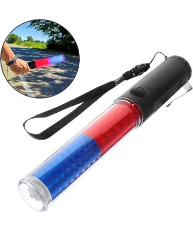 JECOMPRIS 26cm Led Traffic SafetyBaton Light Signal Traffic Wands Traffic Control Night Wands Air Marshaling Signal Wand Concert Luminous Stick for Car Directing Police Blue - Buy Online on GoSupps.com