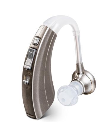 Britzgo Hearing Amplifier Long Lived Battery with 600 Hours Easily Handled (Single) Voice Enhancer Champagne