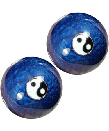 Healvian Chinese Massage Balls - Health & Fitness Baoding Balls for Hand Care - MX2PCS Blue - Buy Online on GoSupps.com