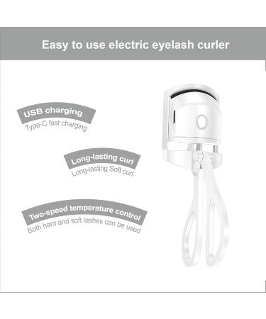 Eyelash Curler Electric Eyelash Curler Lash Curler HeatedEyelash Curler with Smart Silicone Heating Pads - Buy Online on GoSupps.com