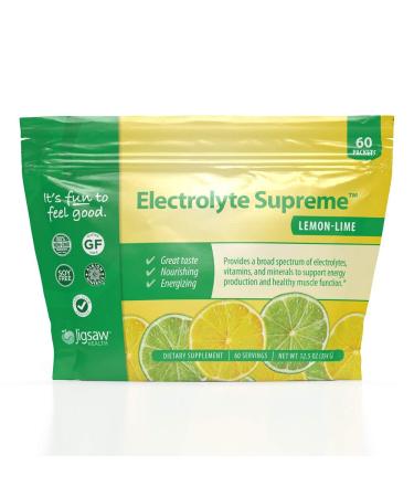 Jigsaw Health Electrolyte Supreme Lemon-Lime 60 Packets 12.5 oz (354 g)