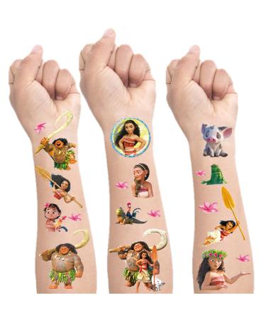 8 Sheets Temporary Tattoos Stickers For Moana  Moana Birthday Party Supplies Decorations Party Favors  Gifts for Boys Girls School Classroom Rewards