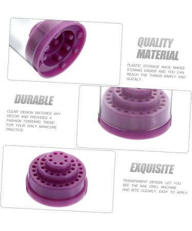Beaupretty Drill grinding head storage box nail drill bits drill bits display nail drill bit container nail bit Nail Salon Nail Tools Holder Drill Bits Storage Holder base small pp Storage - Buy Online on GoSupps.com