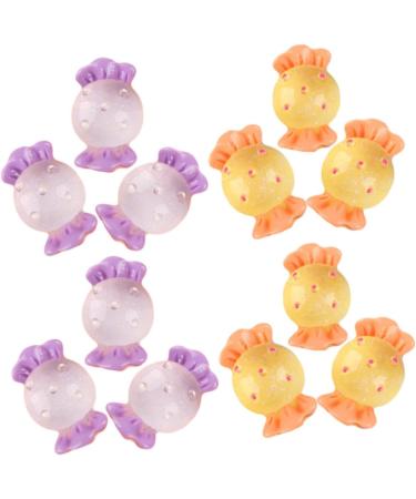 ibasenice 72 Pcs candies decor candy desktop decorative candies decor accessories small candies cream gum decorations Material patch bulk sweet charm small fake candies resin props - Buy Online on GoSupps.com