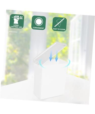 SOESFOUFU Organization Bucket Box Sheet Laundry Storage Box Laundry Beads Desktop Trash Can Laundry Holder Washing Powders Bucket 14.6X14X8CM White - Buy Online on GoSupps.com