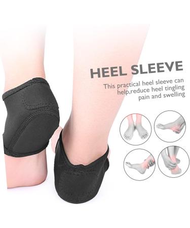 Didiseaon Heel Warmers | Comfortable Achilles Cushion & Support - Thermal Fabric Socks for Men & Women - Breathable Black Heel Sleeves (2 Pairs - Buy Online on GoSupps.com