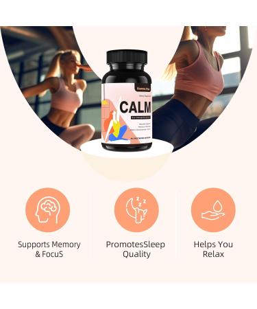 HappieVita Calm Ashwagandha Supplements Ashwagandha 4000mg with Rhodiola Rosea Reishi Ginseng Bacopa L Theanine Natural Adaptogens Nootropic Stress & Mood Support 60 Capsules - Buy Online on GoSupps.com