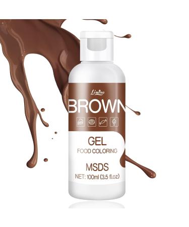 Buy Brown Food Color Gel - 100ml Sugar-Free Concentrated Color for Baking Cakes Cookies Macarons and DIY Slime - International Shipping Available - Buy Online on GoSupps.com