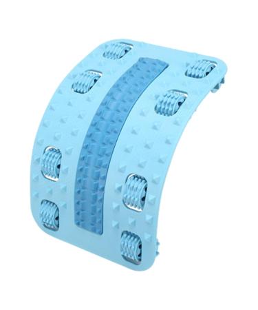 Durable Back Extensor & Lumbar Traction Device - Adjustable 56 Massage Points for Comfortable Stretching - Ideal for Men - Blue - Buy Online on GoSupps.com