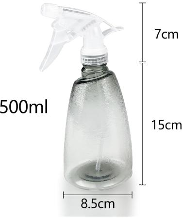 Buy Gvolatee 3 STK 500ml Refillable Spray Bottles - Transparent Plastic Atomizers for Plants Hair and Cleaning - Buy Online on GoSupps.com