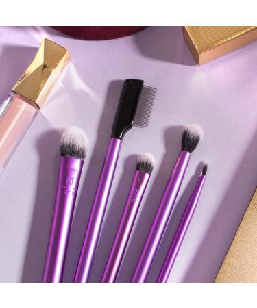 Real Techniques Enhanced Eye Set - Purple 6 Piece Makeup Brush Kit - Buy Online on GoSupps.com