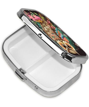 Anime Owl 2 Compartment Pill Case | Cute Portable Pill Box for Travel | Perfect Gift for Organizing Medications - Buy Online on GoSupps.com