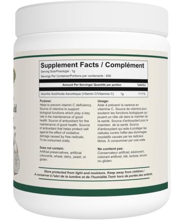 CELEX Bulk Format Ascorbic Acid Powder 600g NET WT 600 Servings | 100% Pure Form of Vitamin C | Immune Support - Buy Online on GoSupps.com