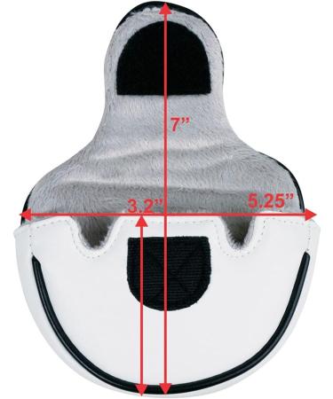 Hireko White Mallet Putter Headcover - Premium Golf Club Protection - Buy Online on GoSupps.com
