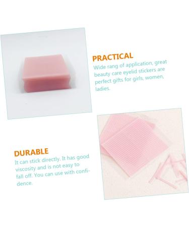 Healeved 24 Sheets Double Eyelid Beauty Stickers Adhesive Eyelid Sticker Double Eye Shaping Stickers Double Eyelid Stickers Stickers Pink Fiber Material Woman Eyes Decorate - Buy Online on GoSupps.com